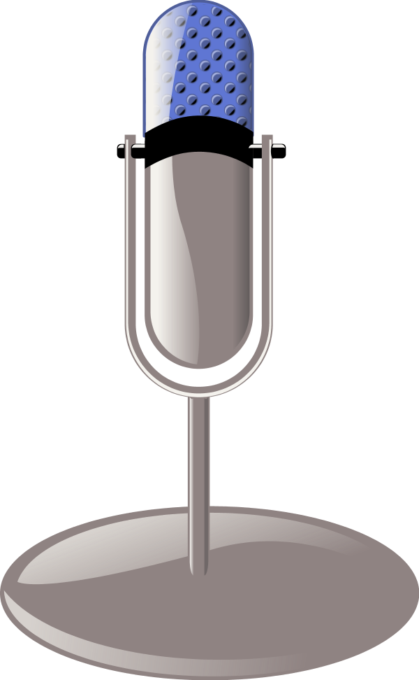 old microphone - vector Clip Art