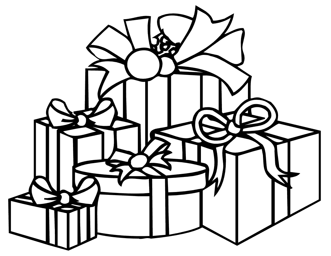 christmas gifts drawing for kids - Clip Art Library