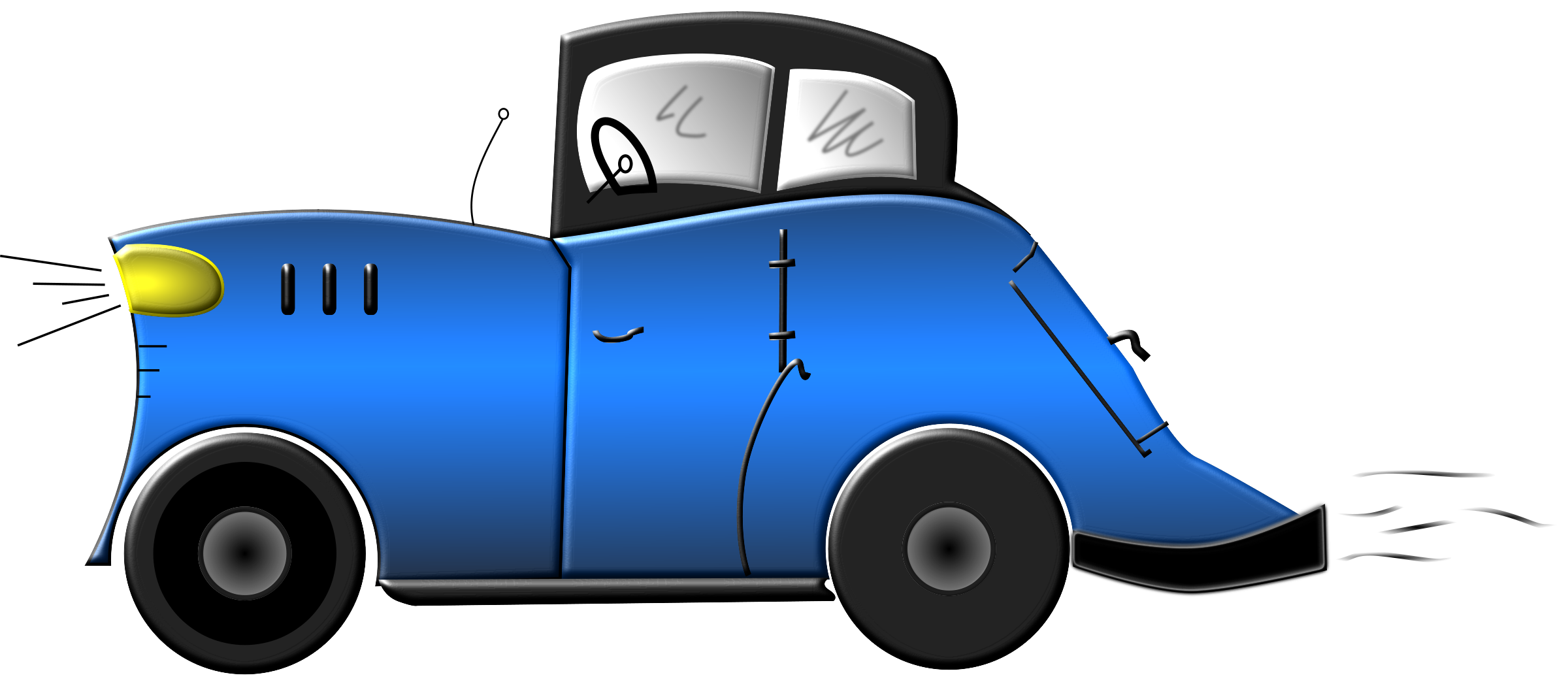 Blue Cartoon Cars - Clipart library