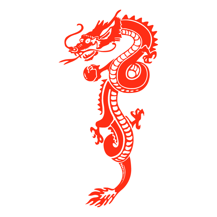 Red dragon Free Vector 