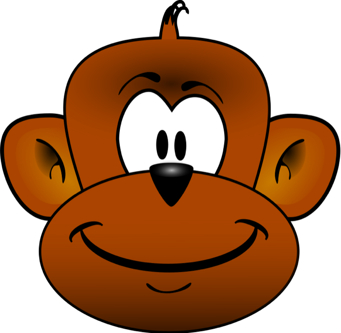 Pix For  Monkey Faces Clip Art