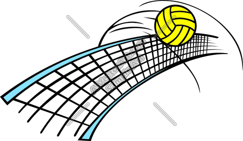 Volleyball1NC2clr Clipart and Vectorart: Sports - Volleyball 