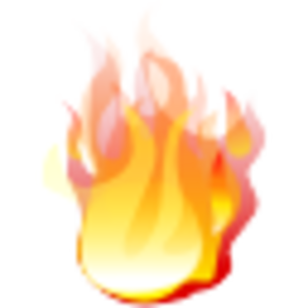 Fire Icon image - vector clip art online, royalty free  public domain