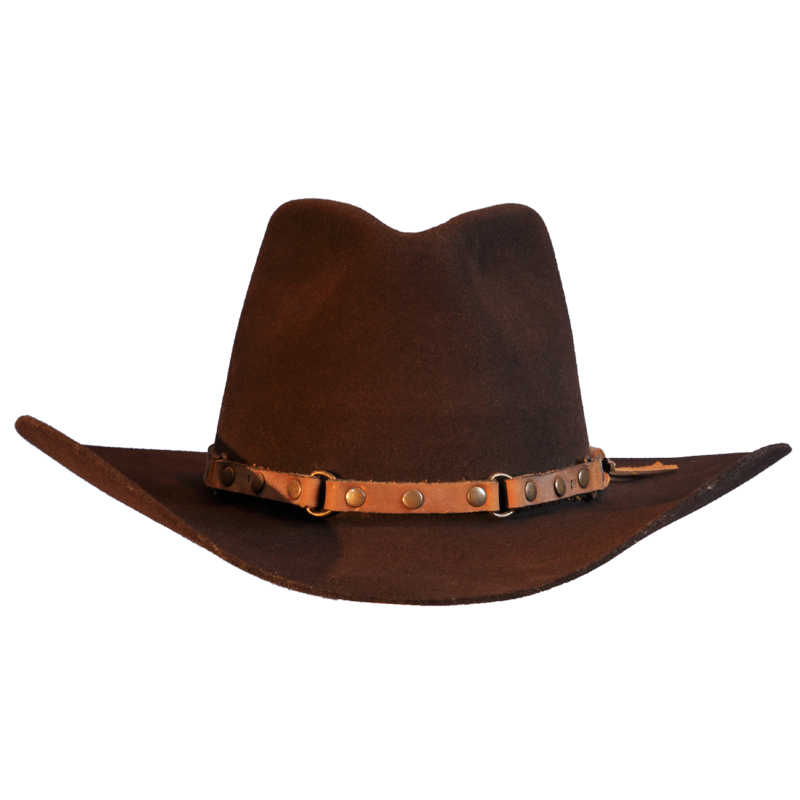 Brown Stetson and Leather Trim Cowboy Hat | Races Hats, Wedding 