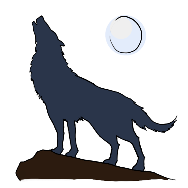 Wolf Howling To Moon Stock Illustration - Download Image Now - Wolf, Howling,  Moon - iStock