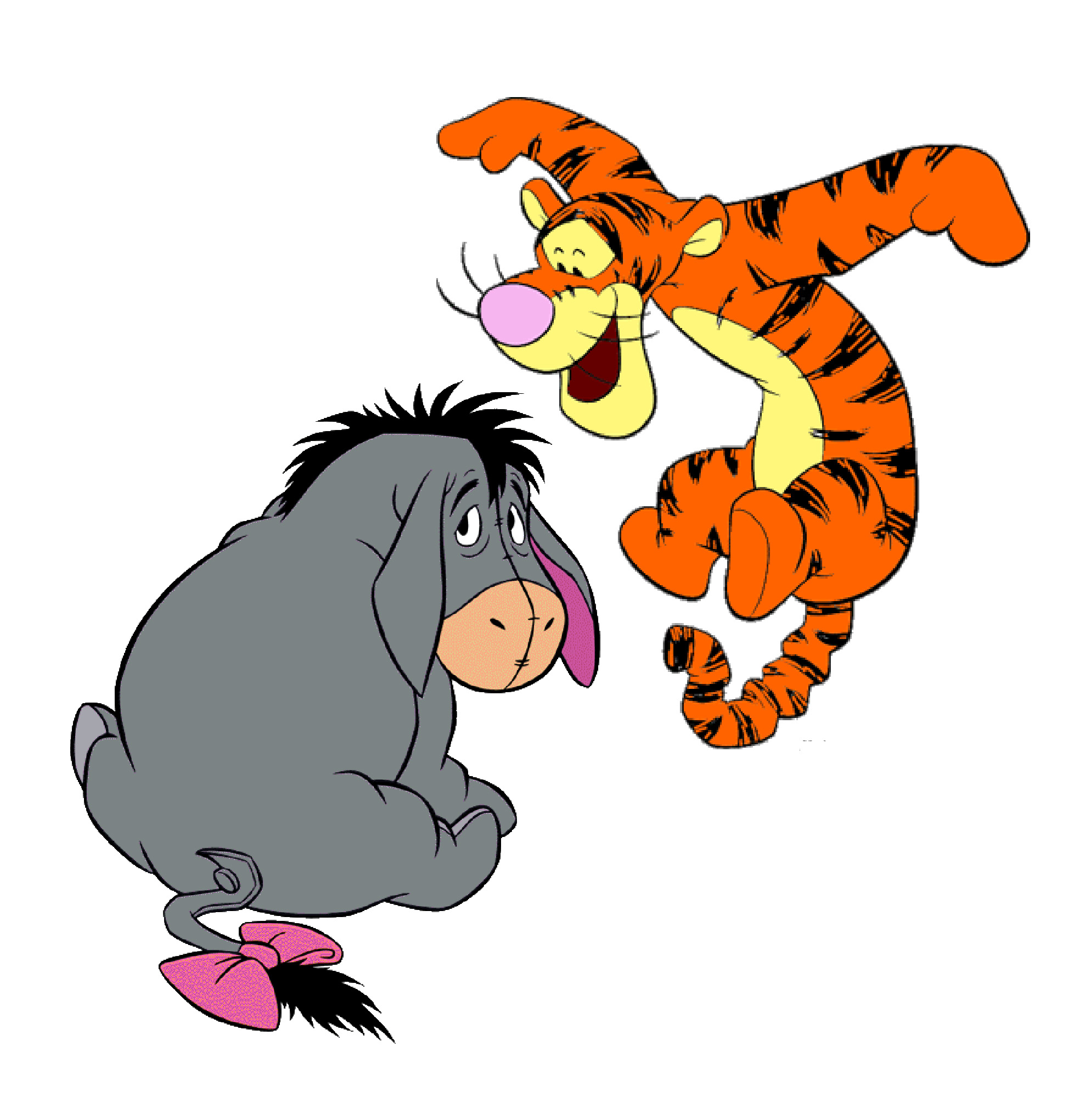 Tigger And Eeyore Classic Disney Friendship Illustration 1846784 