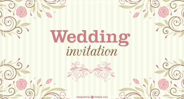 Paisley Wedding Invitation Template Vector | 123Freevectors