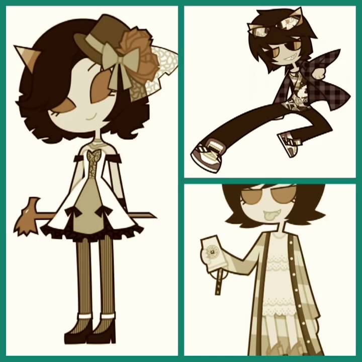 Vintage Chibi Character Designs - Whimsical Cat-Eared Illustrations