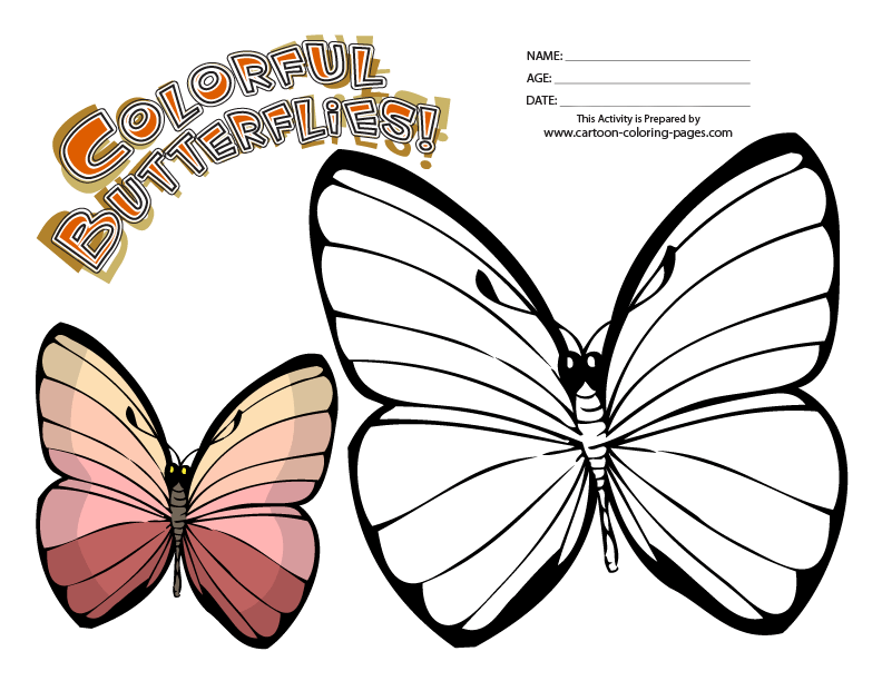 Butterfly Color Pages