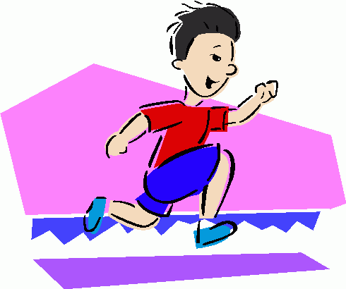 kid running clipart