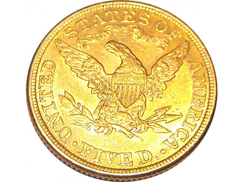 USA $5 Eagle Gold Coin - Liberty -