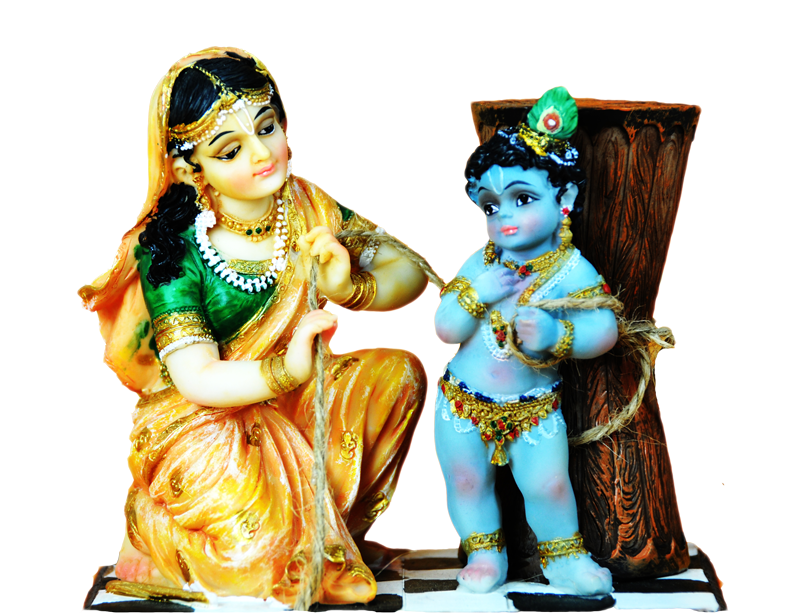 Yashoda And Baby Krishna Statue Divine Mother Child Bond In Hindu 