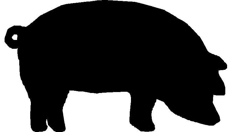 Pig Silhouette - Clipart library