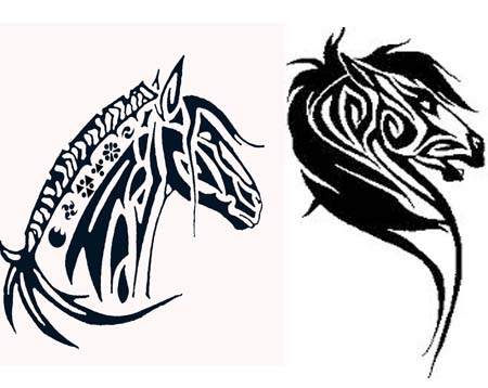 Brown Horse Head Tattoo Running, Horse, Tattoo, Esports PNG and Vector with  Transparent Background for Free Download