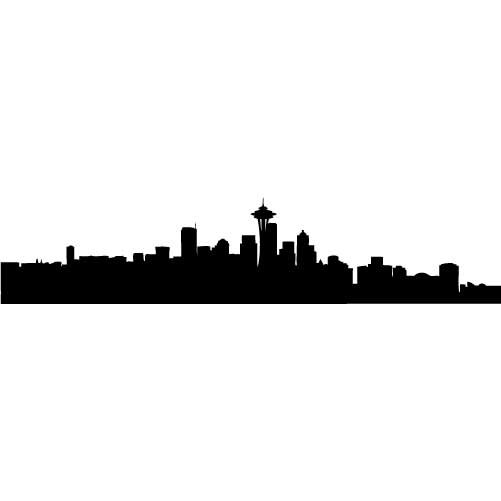Seattle Skyline Outline - Clipart library