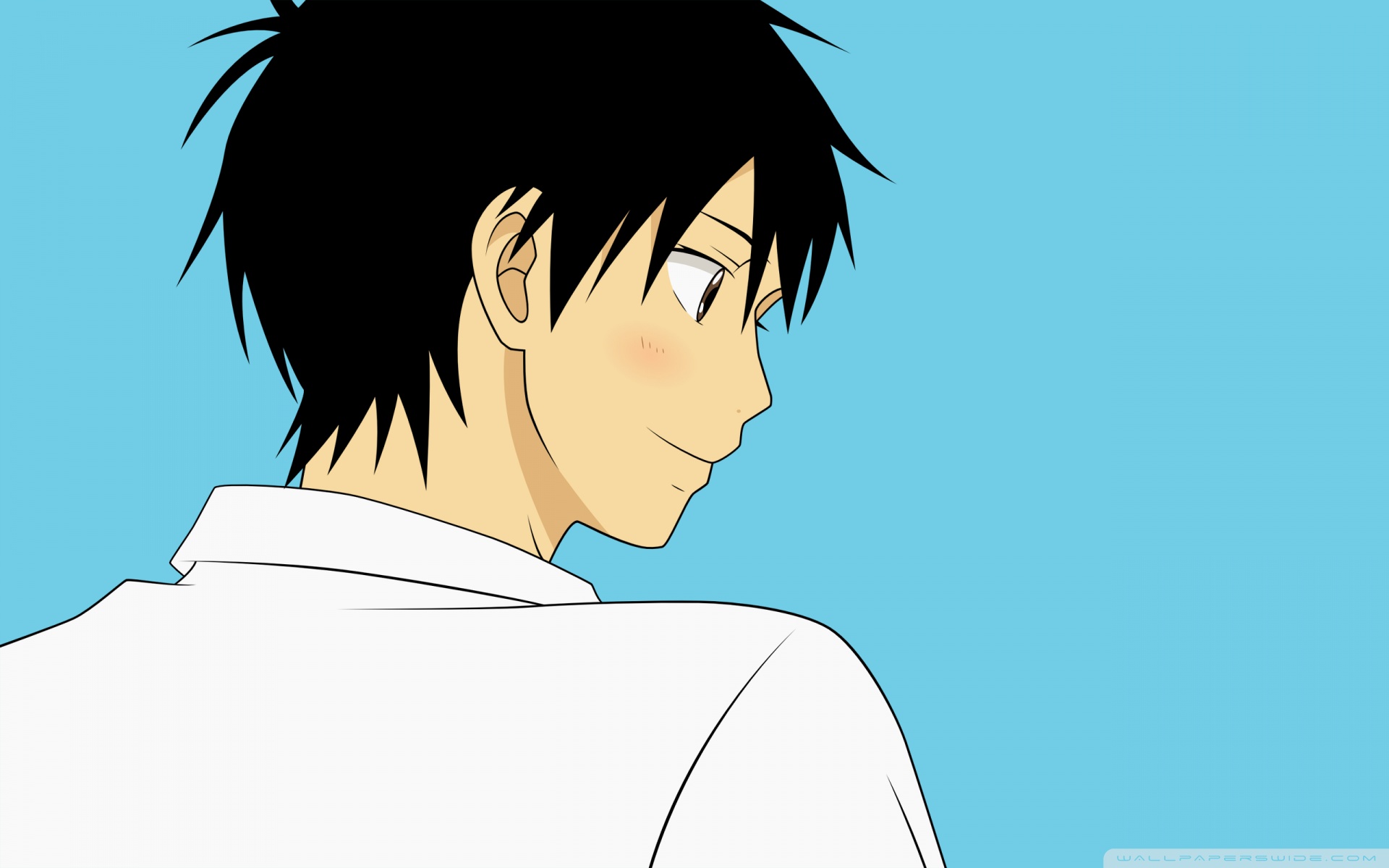 Black hair Brown hair Anime Male anime boy face cg Artwork people png   PNGWing