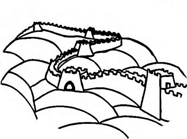 the great wall Colouring Pages (page 3)