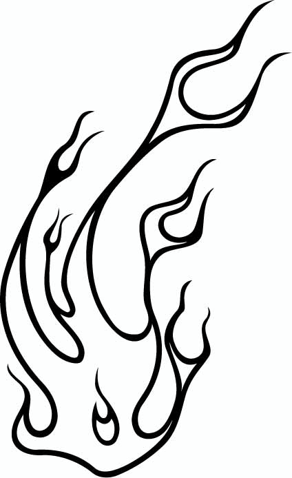 Tattoo flame design element Stock Vector by ©lineartestpilot 19905335