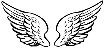 how to draw angel wings step by step
