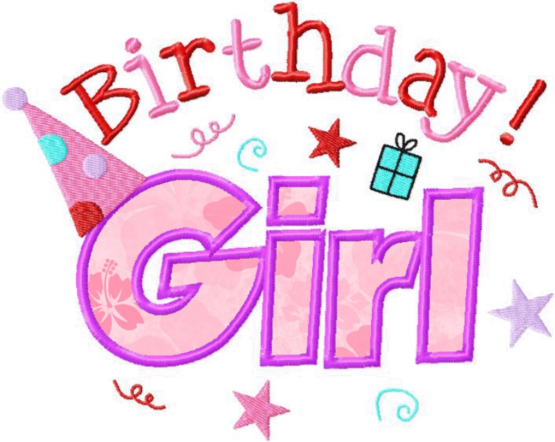 girl birthday clip art