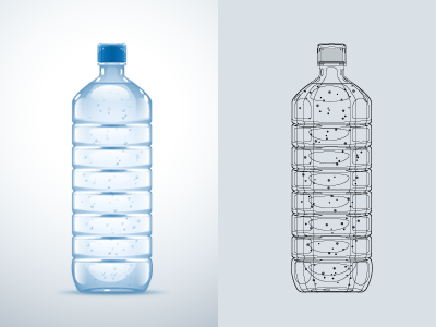 Dribbble - Water Bottle - vector by DÓRI