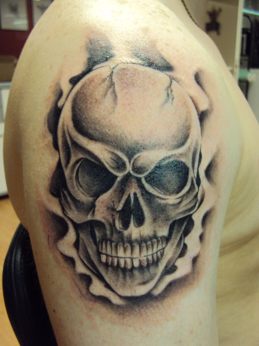 Skull Tattoo Design - Devon Willis Tattoo Designs - Drawings &  Illustration, Abstract, Other Abstract - ArtPal