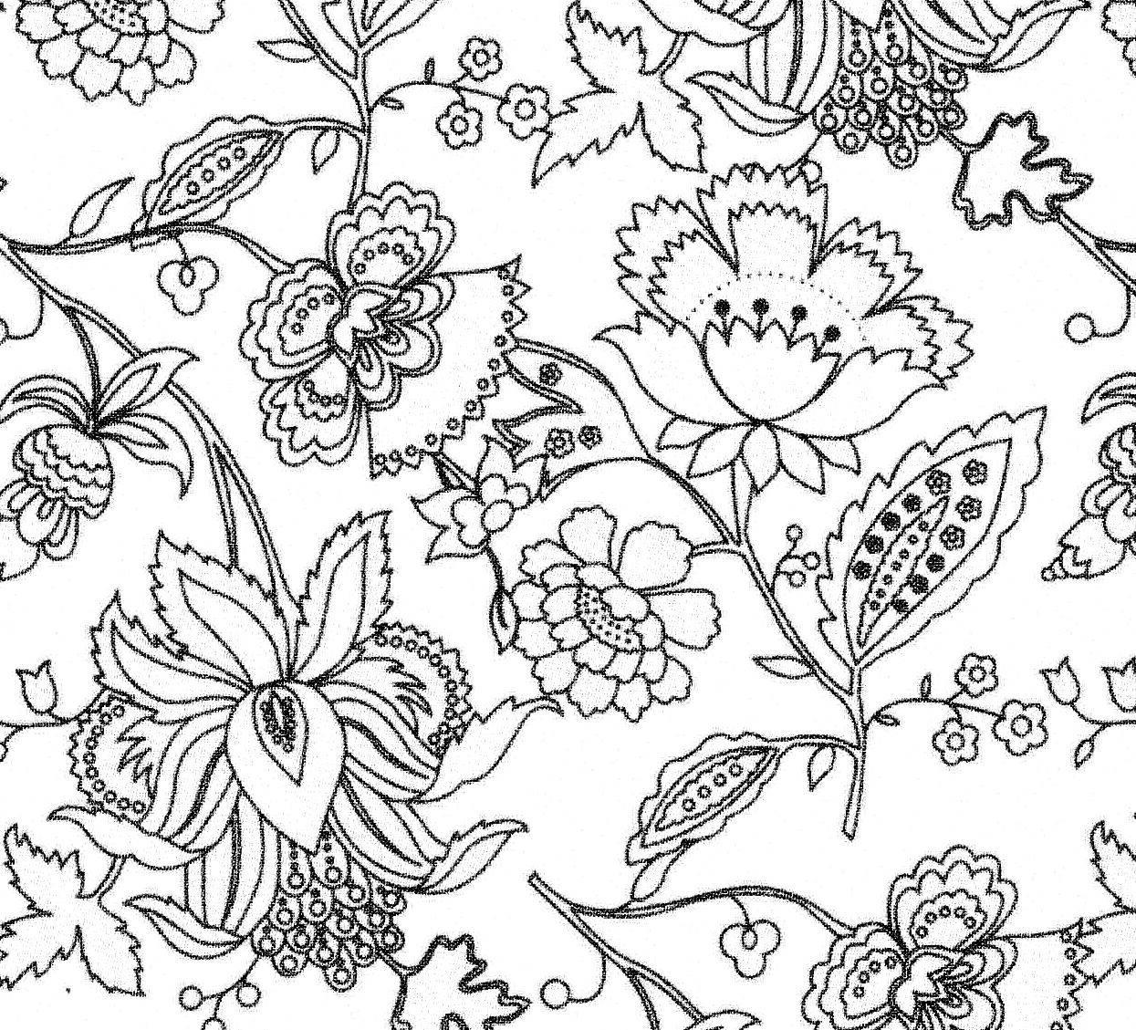 floral line pattern design - Clip Art Library Line Pattern Design