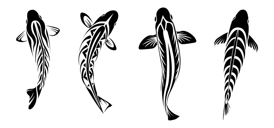 Tribal fish  vector tattoo Stock Vector  Adobe Stock