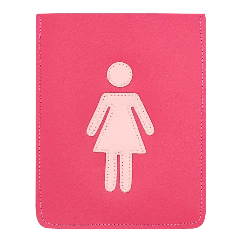 pink girl bathroom symbol