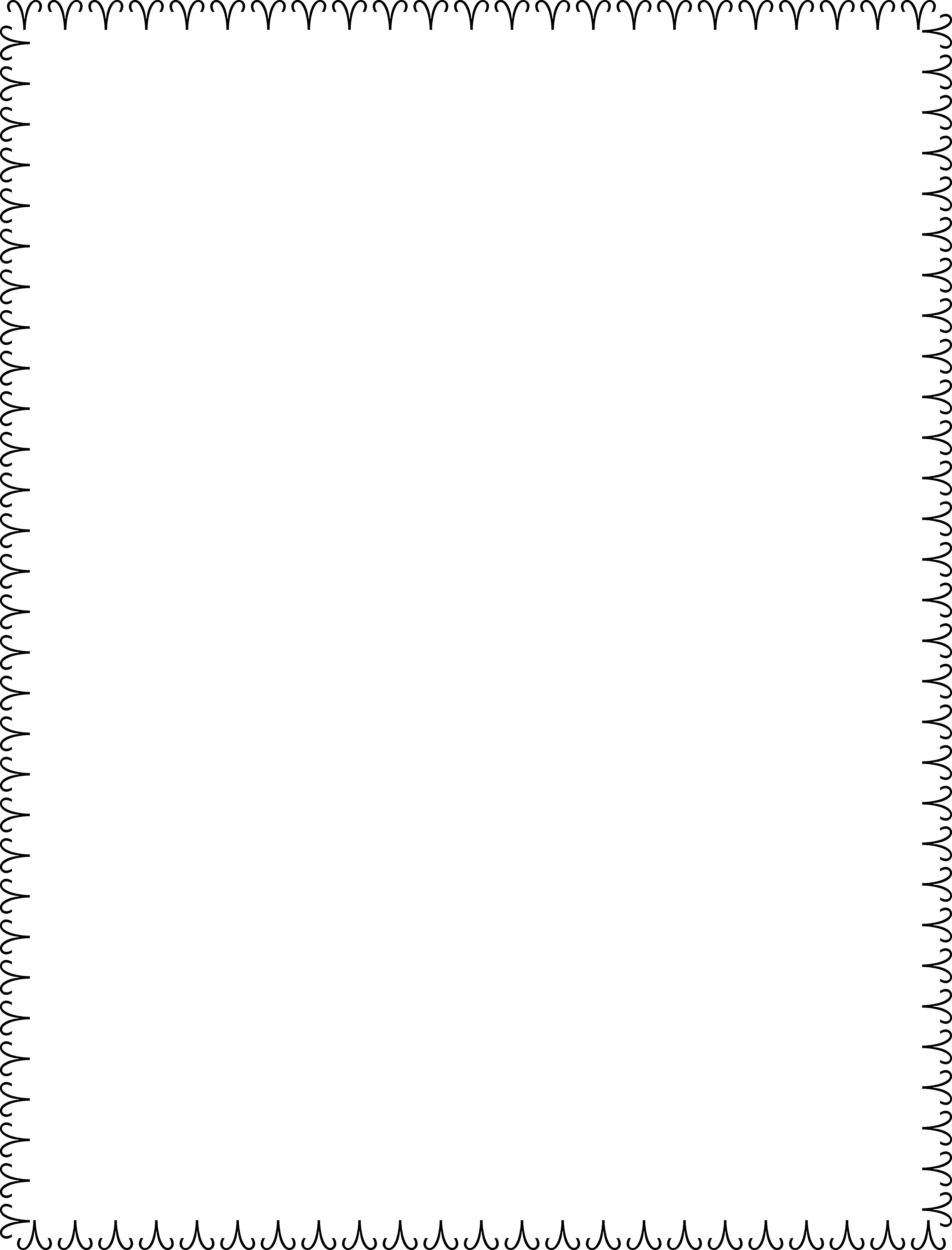 Simple page. Frame vector thin. White border. Page with border.