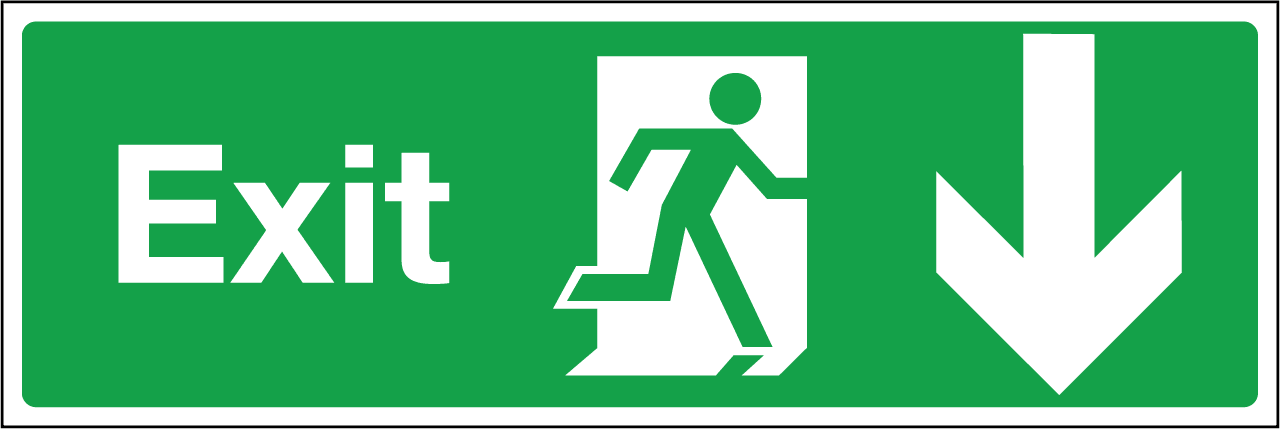 to exit clipart