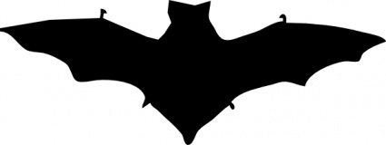 Bat Silhouette clip art - Download free Animal vectors