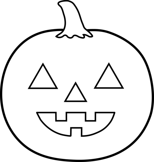 Halloween Jack O Lantern For Coloring - Free Clip Art
