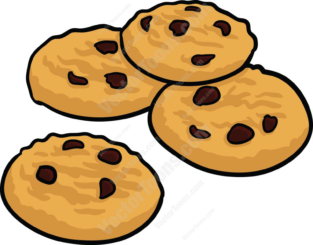 Chocolate Chip Cookies On A Plate | Clipart library - Free Clipart 