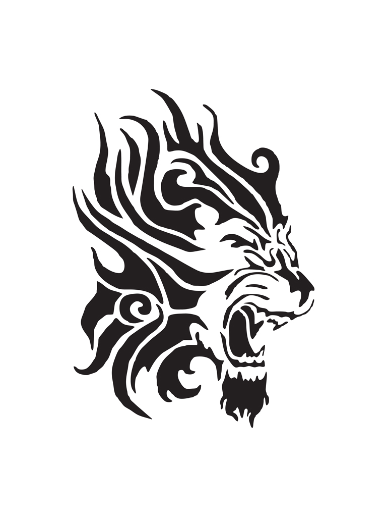Lion Head Ornament Stock Vector (Royalty Free) 438015481 | Shutterstock |  Lion art tattoo, Lion tattoo design, Lion head tattoos