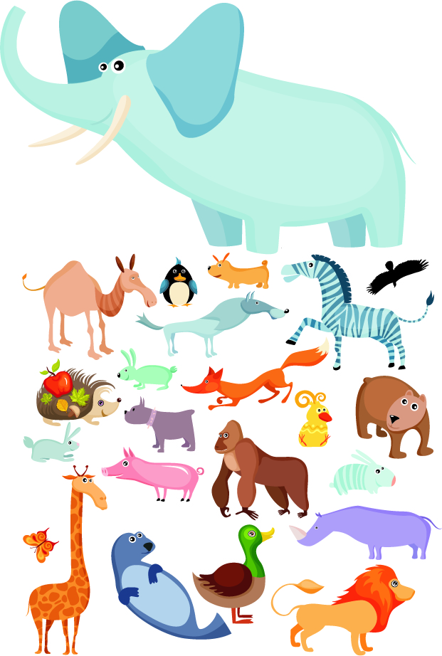 Fun Cartoon Animal Collection for Kids & Educational Resources