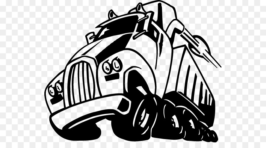 Cartoon Semi-trailer truck Clip Art: Transportation - car png download - 600*481 - Free Transparent Car png Download.