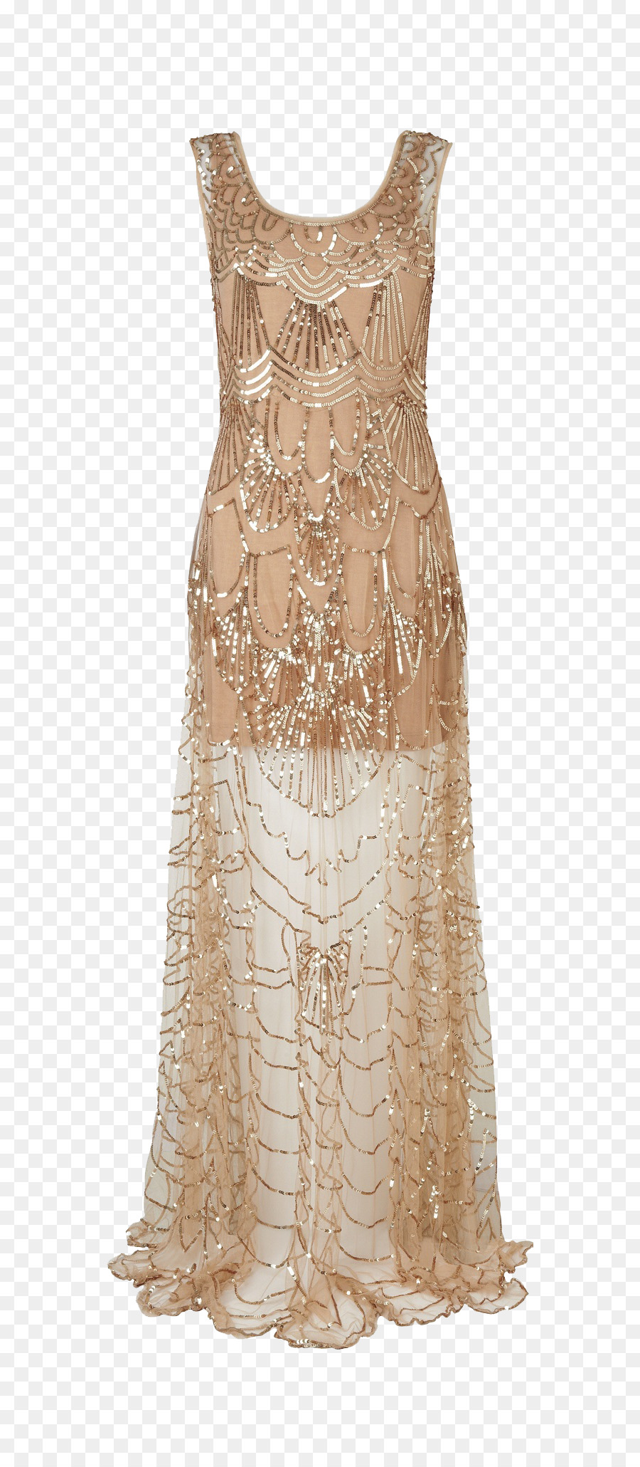 1920s Flapper Dress Fashion Gown - Dresses png download - 600*2059 - Free Transparent Flapper png Download.