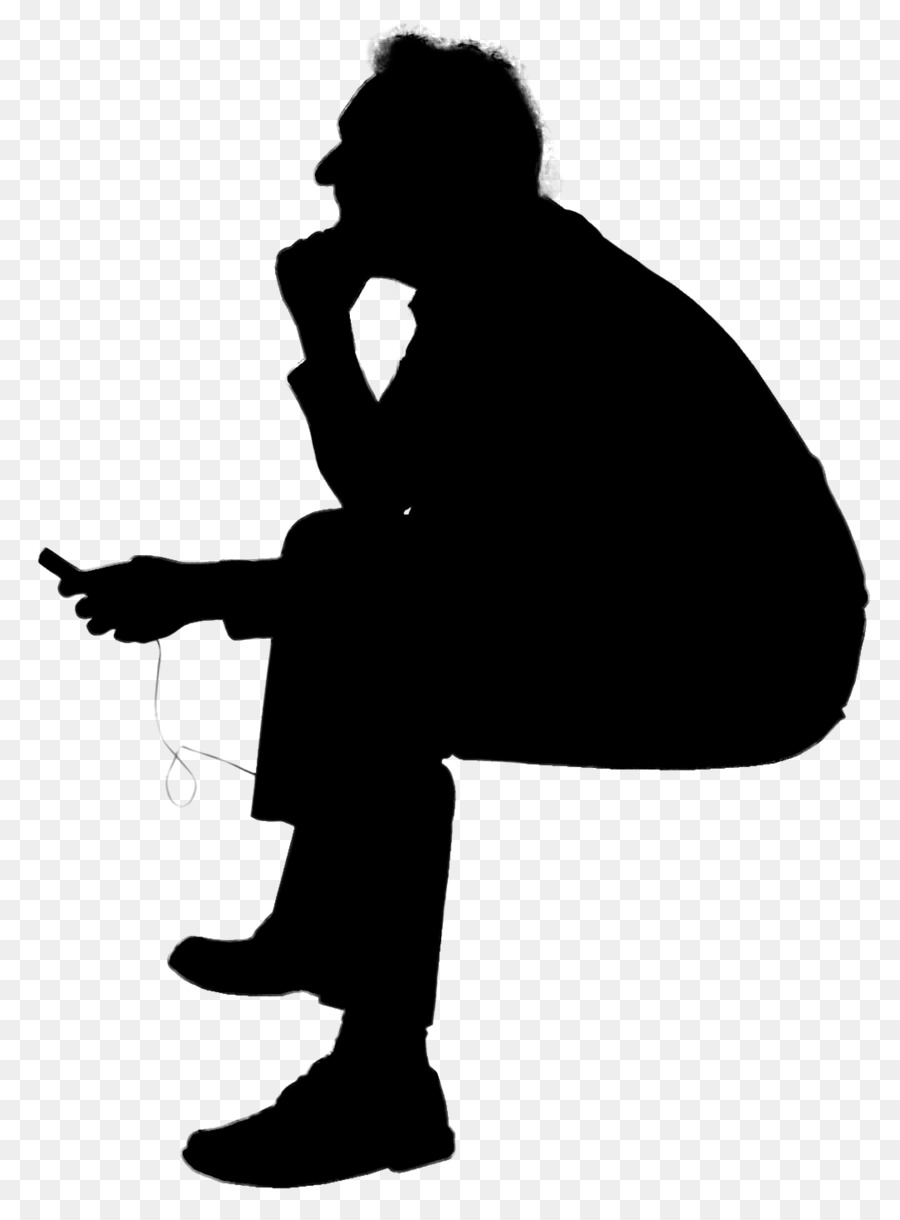 Man Silhouette Illustration Person Chair -  png download - 1083*1450 - Free Transparent Man png Download.