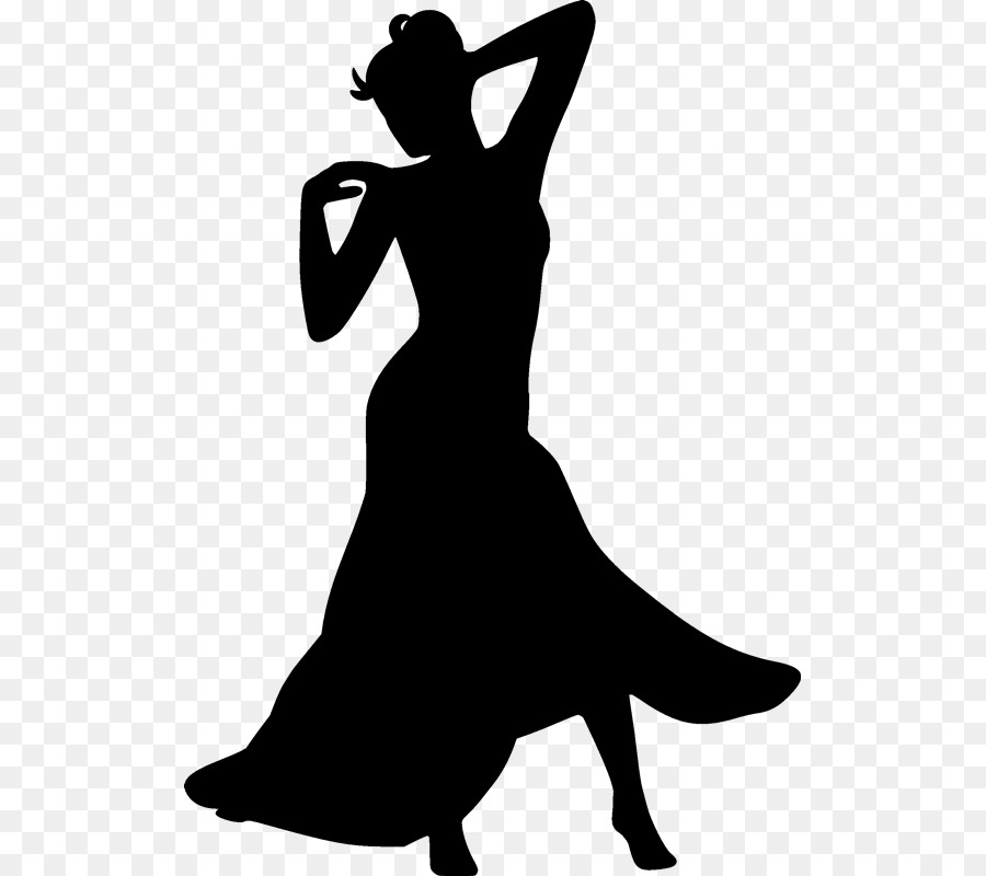 Silhouette Woman Dance Drawing - Silhouette png download - 563*800 - Free Transparent Silhouette png Download.