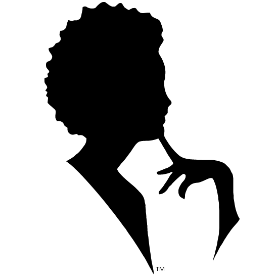 black woman afro silhouette png
