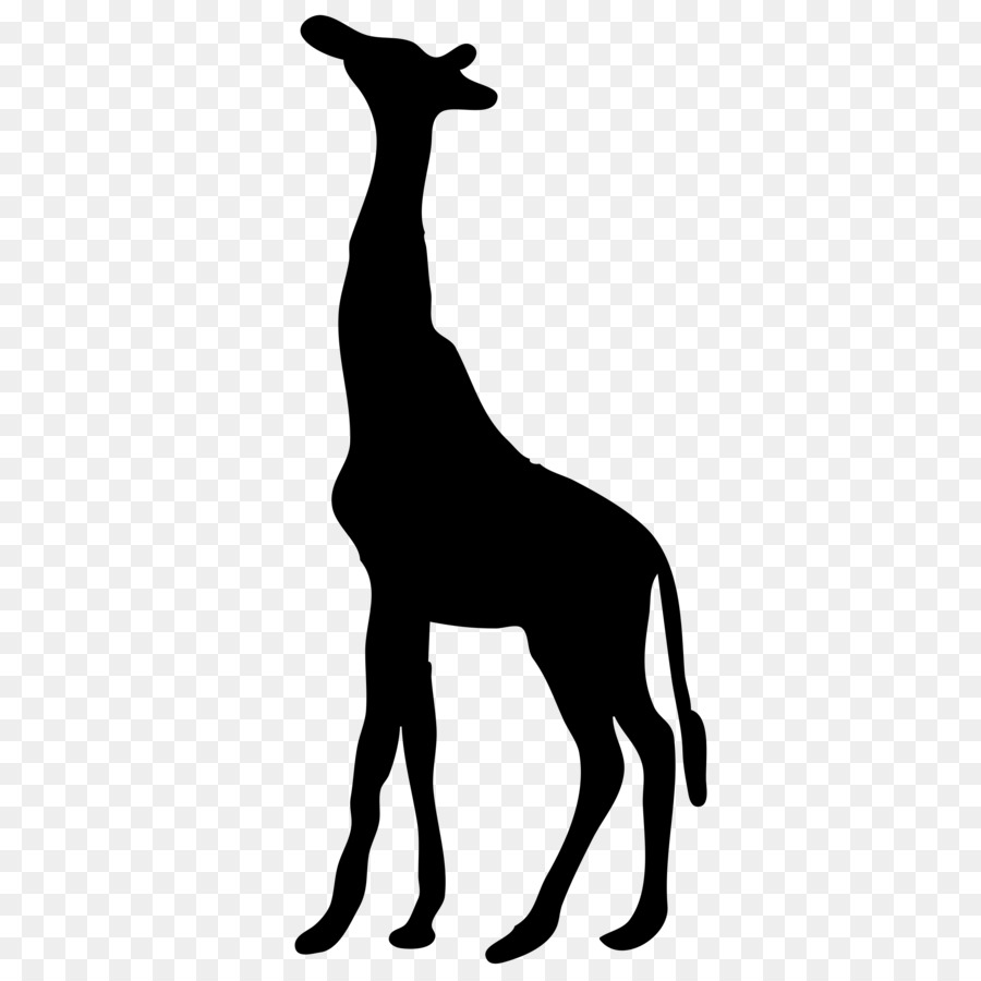 Silhouette West African giraffe Sticker Clip art - animal silhouettes png download - 2400*2400 - Free Transparent Silhouette png Download.