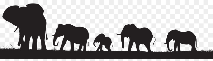 African elephant Silhouette Clip art - Elephant Silhouettes Cliparts png download - 8000*2228 - Free Transparent African Elephant png Download.
