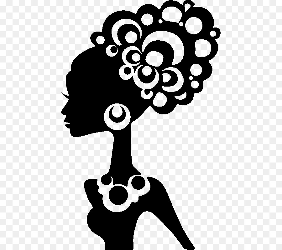 Black hair Silhouette Afro-textured hair African American - Silhouette png download - 800*800 - Free Transparent Black Hair png Download.
