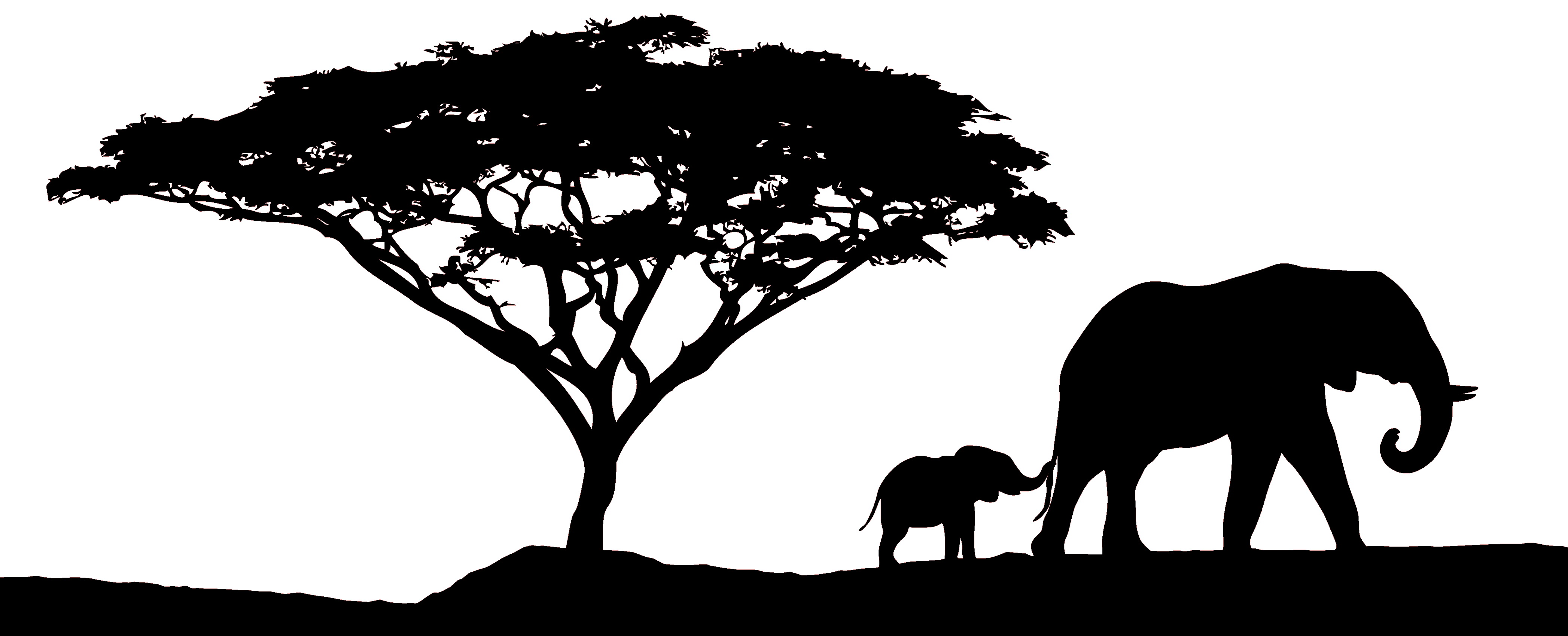 Trees Desenhos De Animais Africanos Clipart Large Size Png Image ...