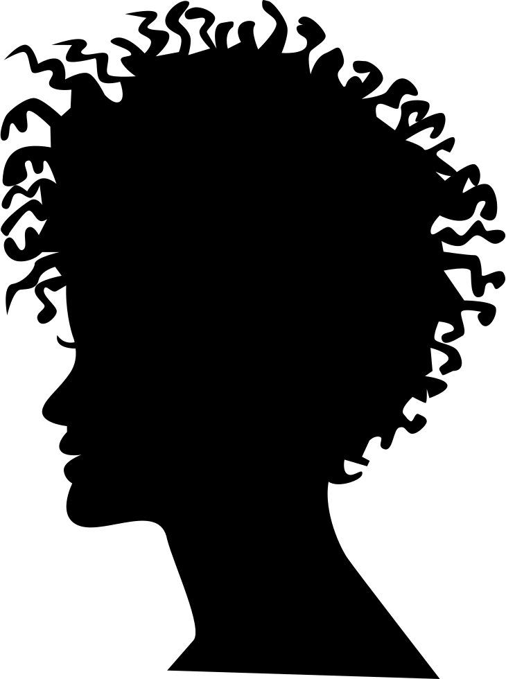 Silhouette Female Afro Photography Silhouette Png Download 730 980