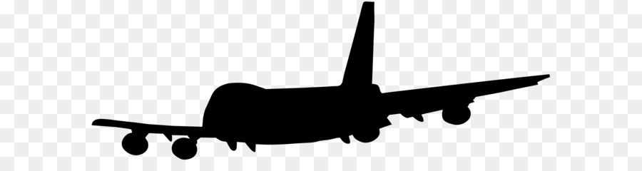 Airplane Aircraft Flight - Airplane Silhouette PNG Clip Art Image png download - 8000*2815 - Free Transparent Airplane png Download.