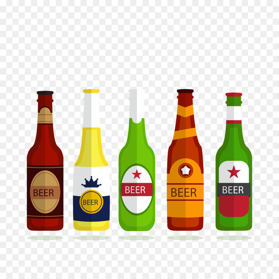 Beer bottle Heineken Beer bottle Alcoholic beverage - Vector beer bottles png download - 1200*1200 - Free Transparent Beer png Download.