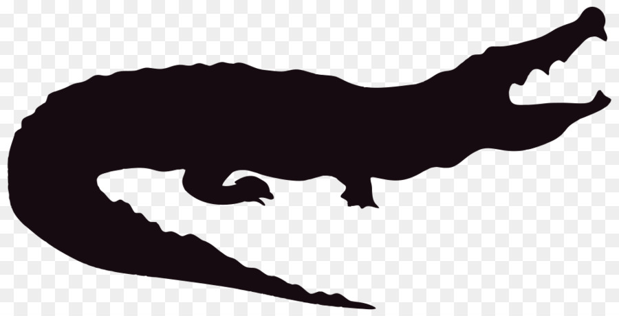 Alligator Crocodile Silhouette Clip art - alligator png download - 1000*511 - Free Transparent Alligator png Download.