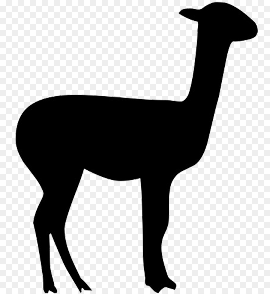 Llama Alpaca Vicuña Clip art - Silhouette png download - 938*1019 - Free Transparent Llama png Download.